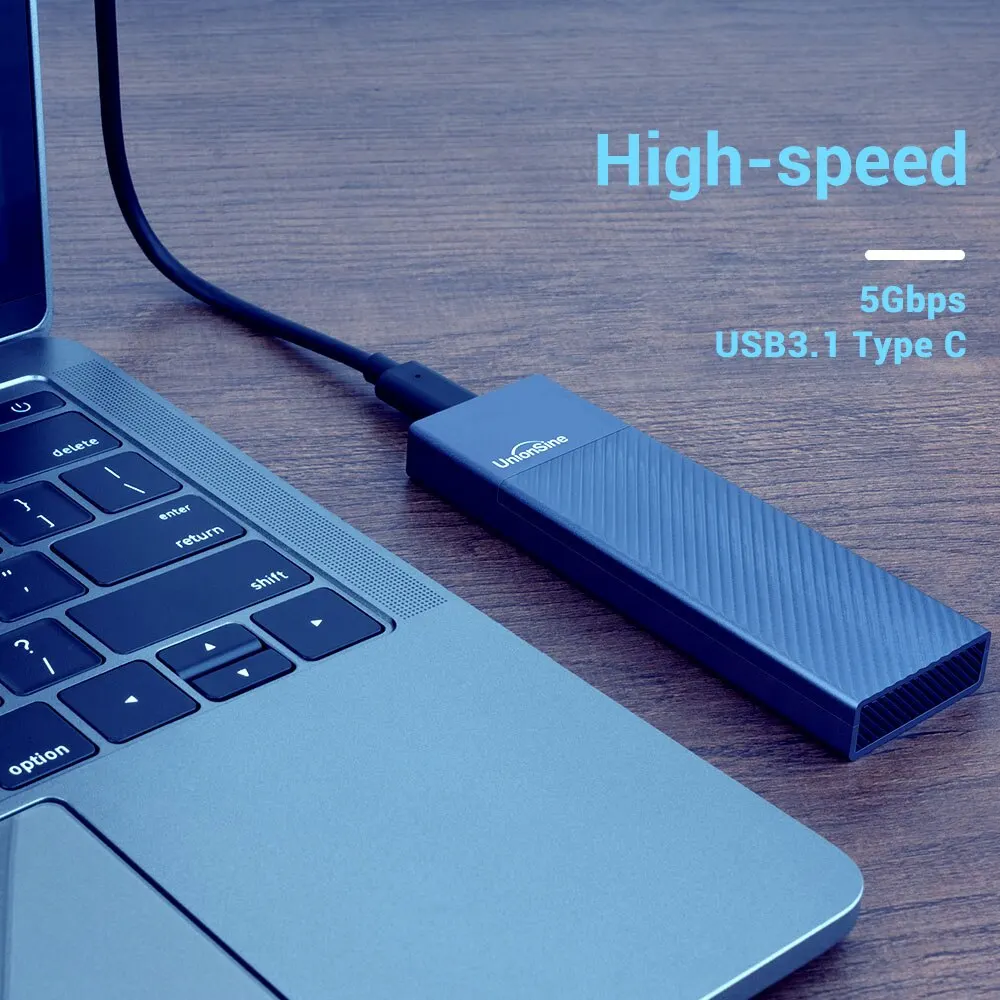 UnionSine M2 SSD ケース NGFF SATA プロトコル M.2 - USB タイプ C 3.1 SSD アダプター SATA NGFF PCIe SSD ディスクボックス M.2 SSD エンクロージャー用