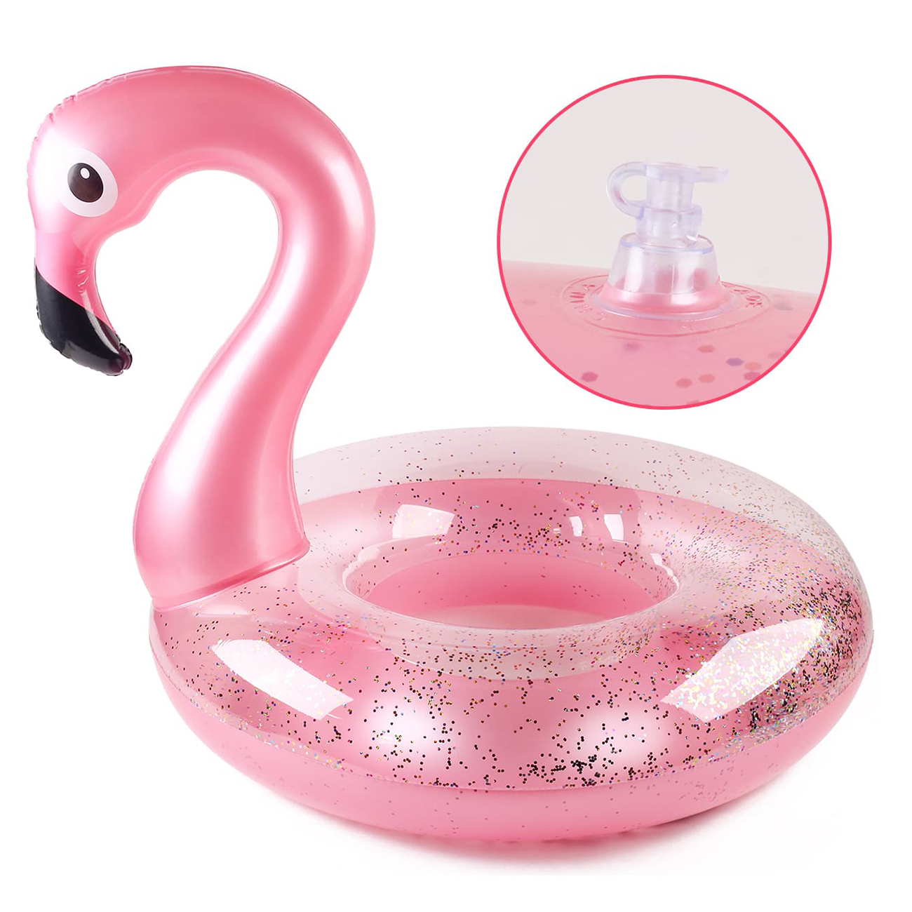 Flamingo Pool Float - Fun Beach Floaties, opblaasbare zwembadbuizen Feestspeelgoed Zomerzwembadvlotligstoel voor volwassenen en kinderen