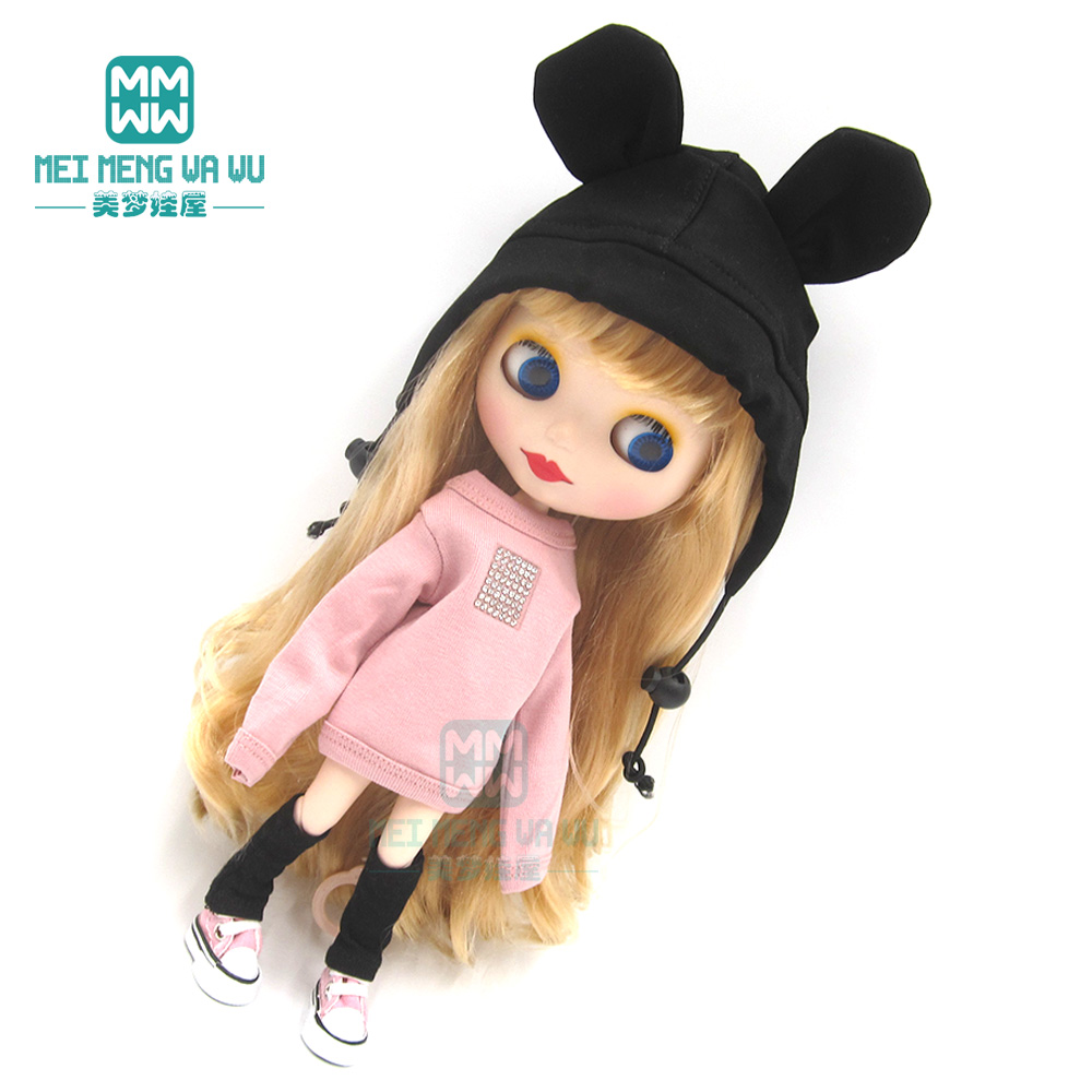 Blyth Puppenzubehör Kleidung Mode Sweatshirt, Schuhüberzüge, Sneakers für Blyth Azone Puppe Weihnachtsgeschenk