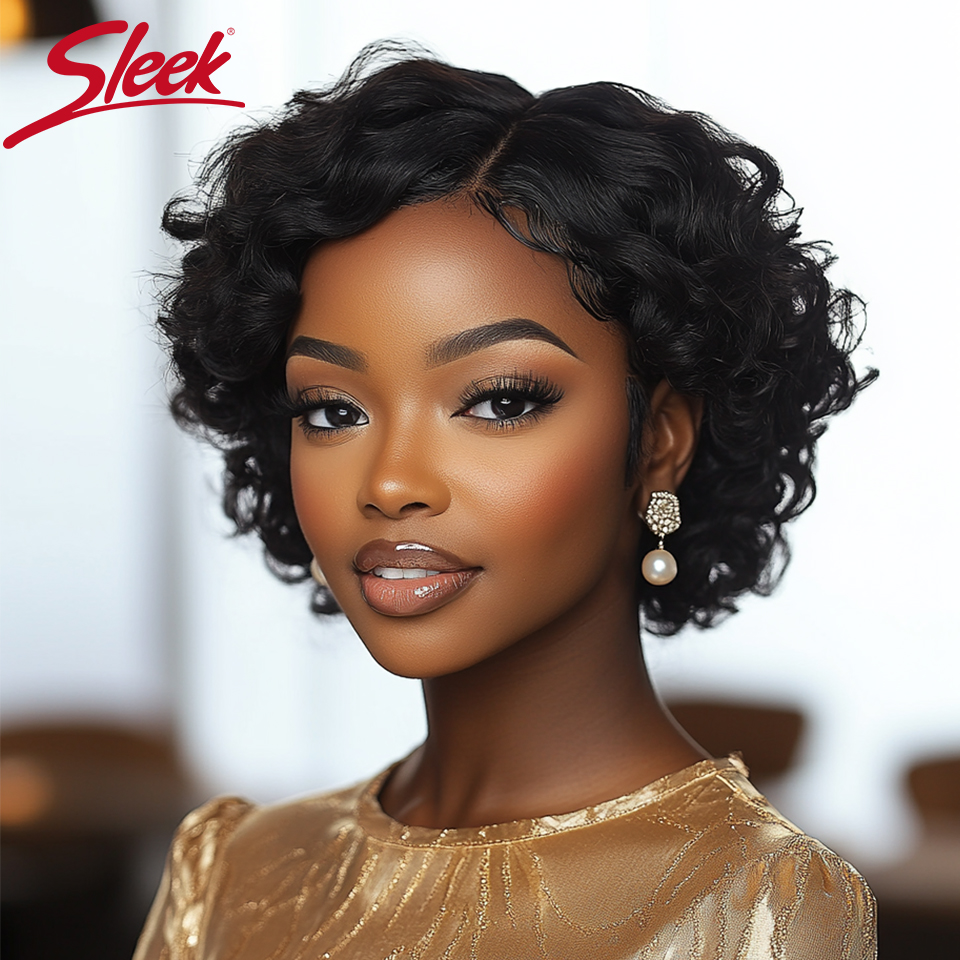 Elegante bodywave perucas de cabelo humano para as mulheres curto pixie corte perucas de renda 100% real brasileiro onda do corpo perucas de renda com cabelo do bebê