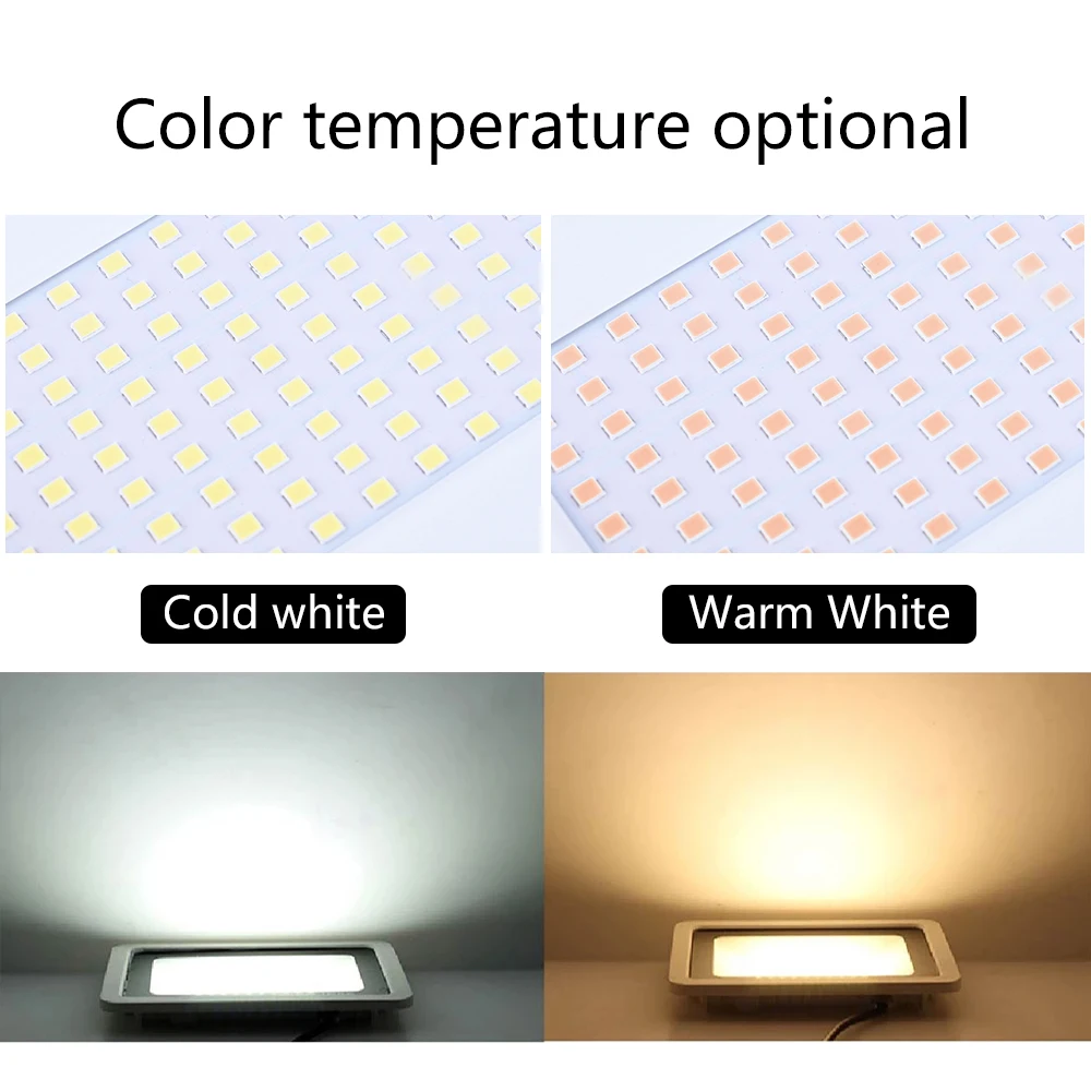 10W 20W 30W 50W 100W Dẫn Nhẹ Lũ Lụt Ánh Sáng AC220V Ngoài Trời IP68 Không Thấm Nước Đèn Pha Phản Xạ Vườn spotlight Foco Dẫn Bên Ngoài Bức Tường