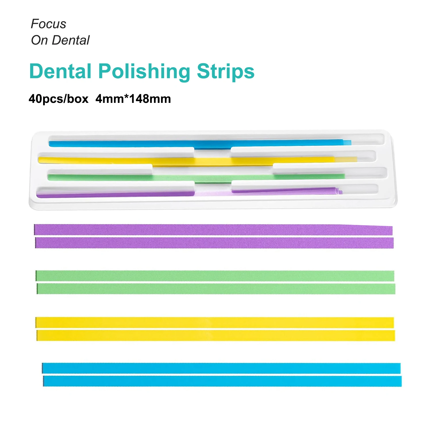 60 teile/schachtel Dental Polieren Streifen 4*150mm Zahn Interdental Harz Oberfläche Schleifen Bleaching Schleifen Dental Werkzeug Zahnarzt material