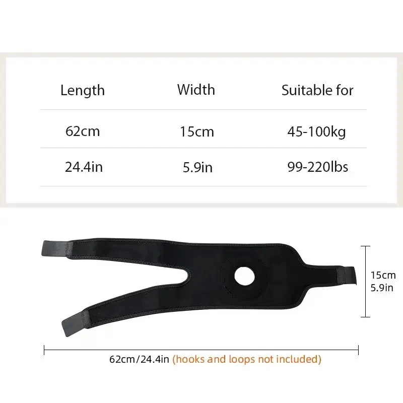 Ginocchiera rotula 1 PC per dolore al ginocchio, manicotto di compressione del ginocchio per dolore e supporto per l'artrite, ginocchiera e ginocchiere da allenamento