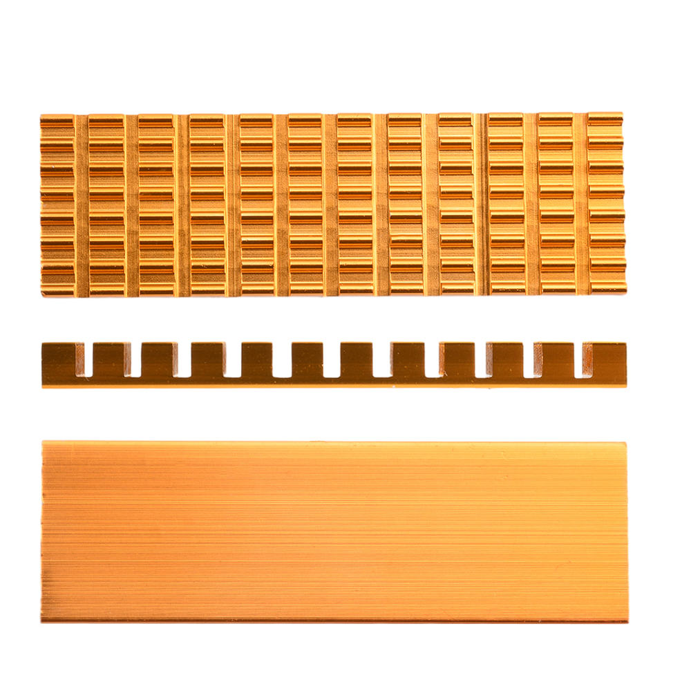 M.2 SSD Heatsink Heat 3/6MM Thickness Slotted Aluminum Heat Sink M2 SSD Cooling Kit for M.2 NGFF 2280 Solid State Drives PC
