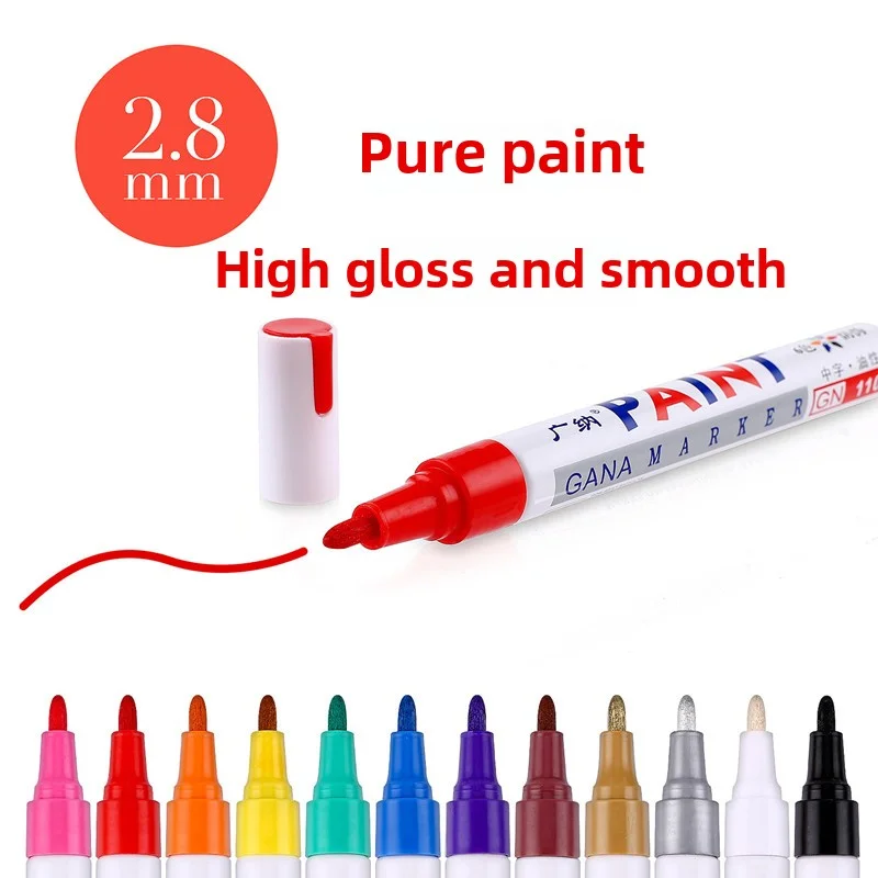 Lack Reiniger Auto Rad Reifen Fettige Malerei Stift Auto Gummi Reifen Poliert Metall Permanent Marker Graffiti Touch Scratch Nass Wachs