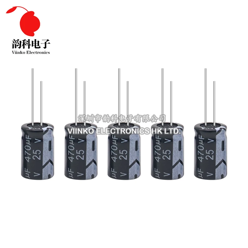 Condensador electrolítico de aluminio de 25V 10UF 22UF 33UF 47UF 100UF 220UF 470UF 680UF 1000UF 2200UF 3300UF 4700UF 6800UF 22000UF
