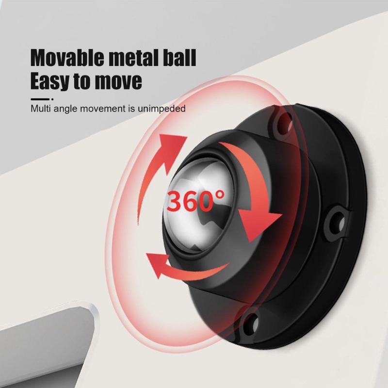 Boule universelle auto-adhésive muette, 4 pièces, 4/3/2/1 perles, roulettes de meubles, roue en acier inoxydable, poulie rotative à 360 °