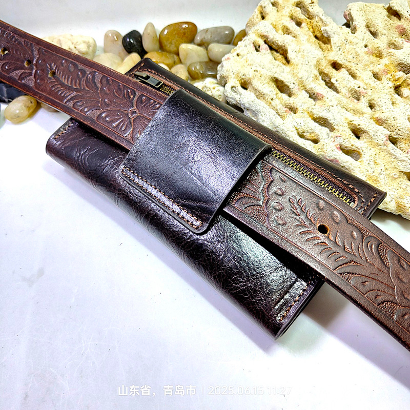 Чехол-футляр для телефона из натуральной кожи Blongk, кобура на пояс, кошелек на молнии для карт, чехол для Iphone, Samsung L2101DK