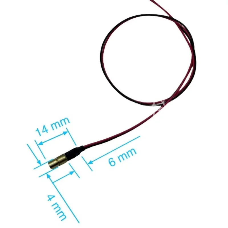 5 10 pezzi di piccole dimensioni 4mm 1mW 650nm modulo laser rosso a forma di punto micro laser fine 5mW 650nm lunghezza focale regolabile