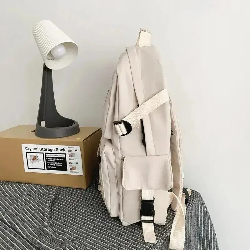 Mochila Universal de nailon para hombre y mujer, mochila escolar informal de gran capacidad, mochila para ordenador a la moda, desplazamientos diarios