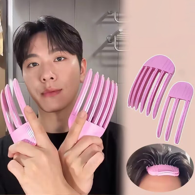 Horquilla esponjosa, rodillo para el cabello, flequillo rizado, pinzas para el cabello, pinzas para el cabello voluminizadoras, Clips rizadores de forma fija, volumen de moda