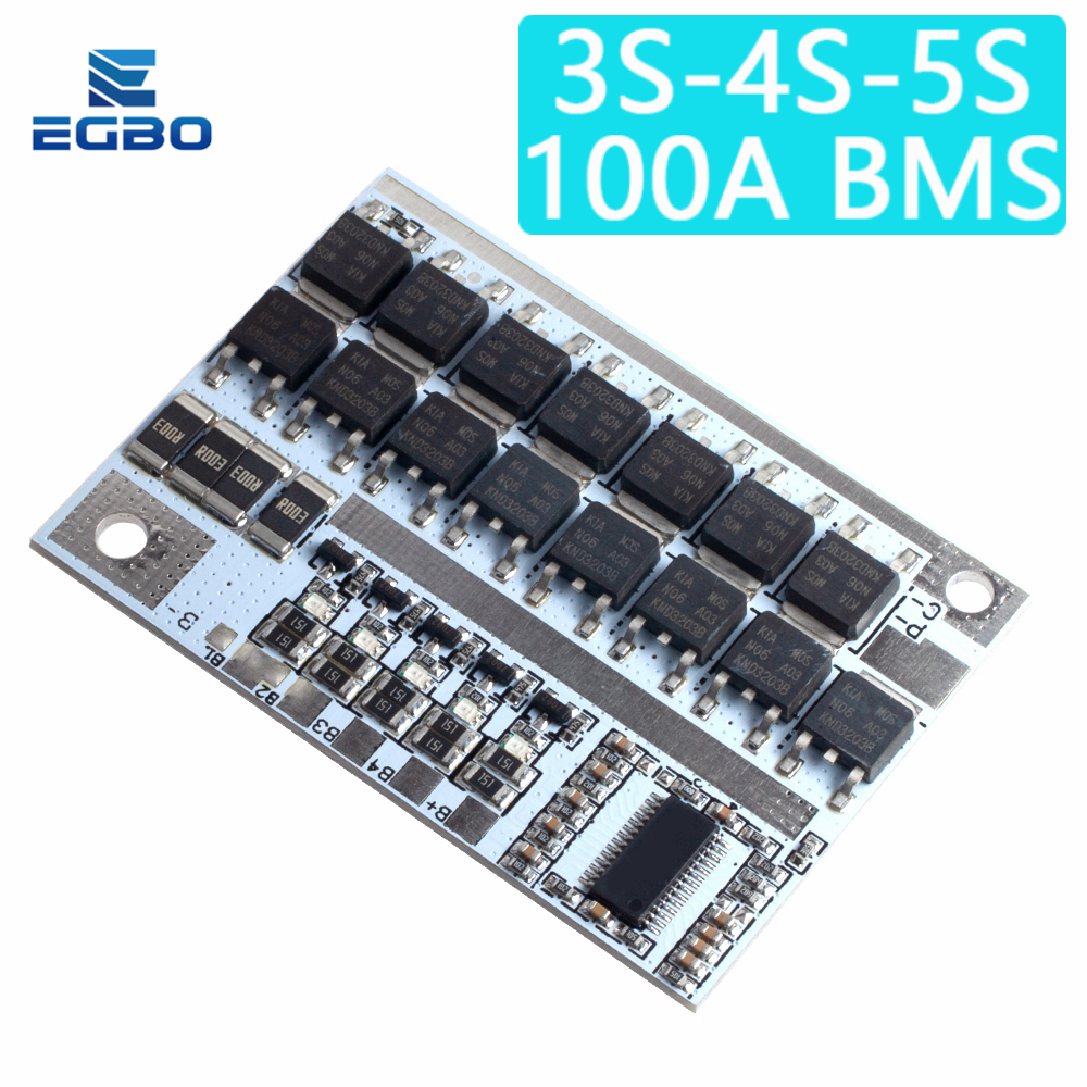 3s 4s 5s Bms 12v 16.8v 21v 3.7v 100a Li-ion Lmo Ternary Lithium Battery Protection Circuit Board Li-polymer Balance Charging