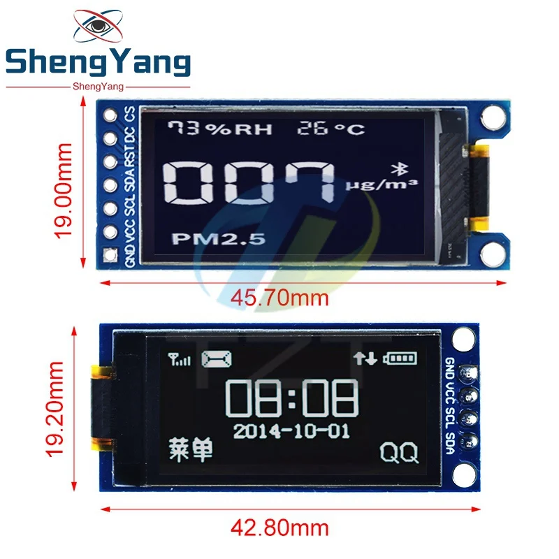 TZT 1,3 Zoll OLED Display 4PIN 7PIN64×128 LCD Modul SH1107 LCD 1,3 "OLED Vertikale Bildschirm Modul für Arduino