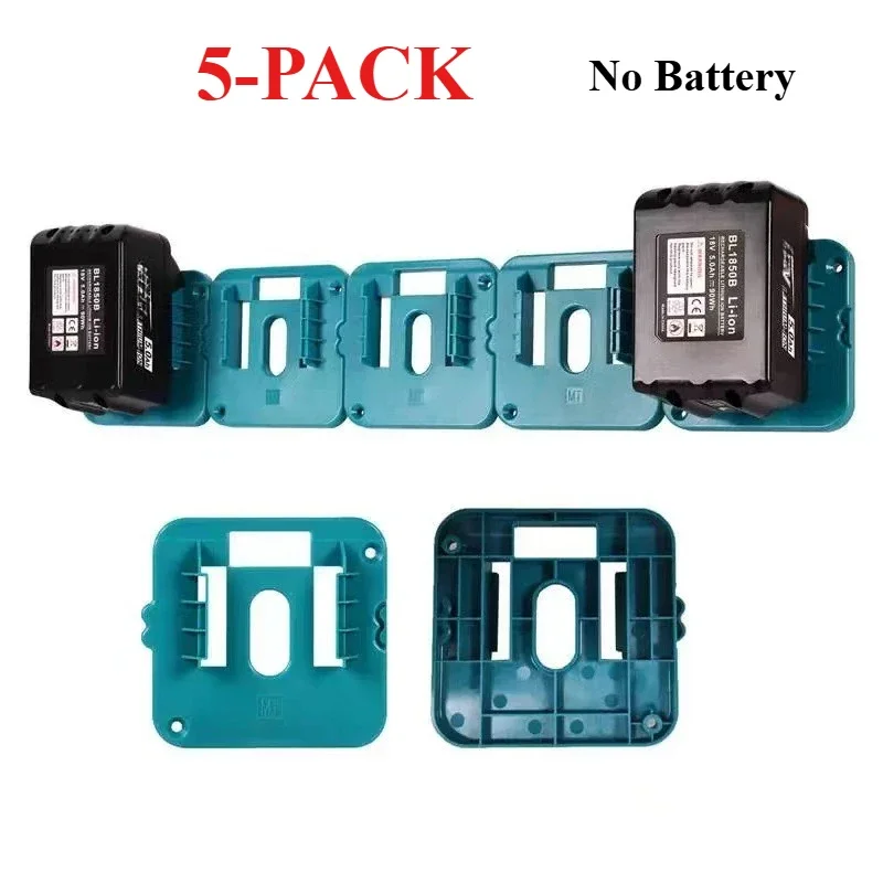 5PCS Batterie Halter für Makita 18V Li-Ion Batterie Werkzeuge Maschine Halter Lagerung Rack Wand Halterung für BL1860 BL1850 (keine Batterie)