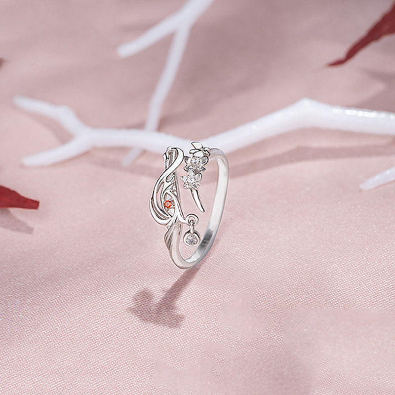 Anillo de Anime Tian Guan Ci Fu Heaven Official's Blessing Hua Cheng Xie Lian ajustable Unisex, anillos de pareja, accesorios de joyería, regalo