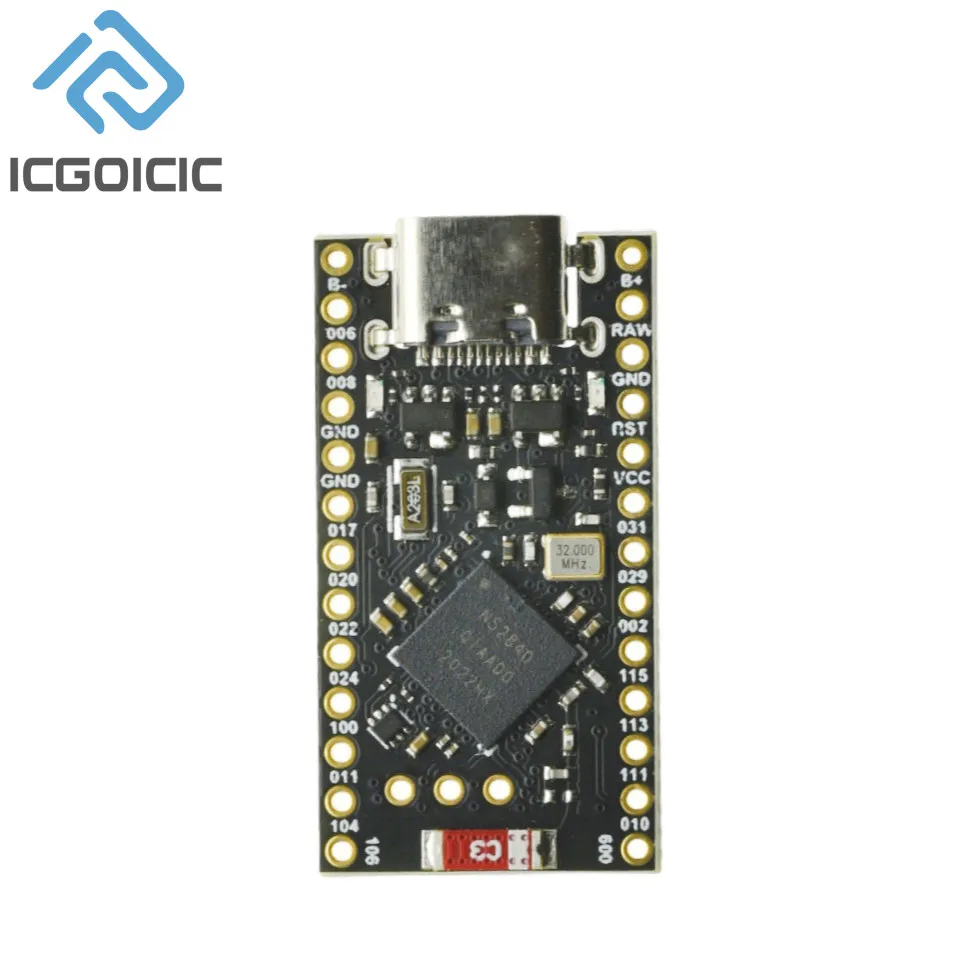 Bluetooth compatível Development Board, gestão de carregamento, Pro Micro, compatível com Nice Nano V2.0, NRF52840