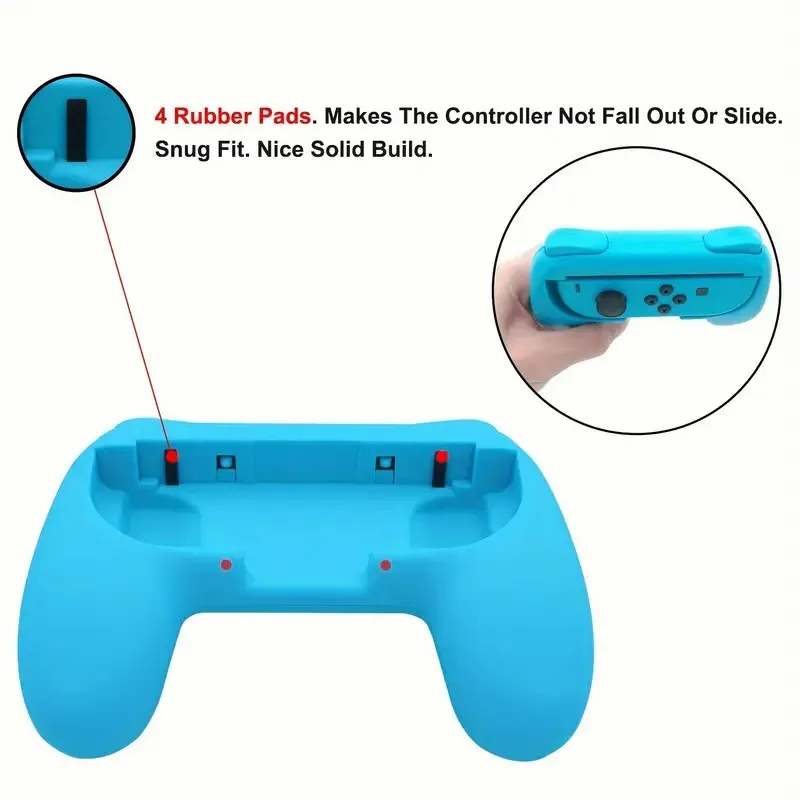2PCS Joycon Bracket Stand Holder Compatible for Nintendo Switch & OLED JOY CON Controller Gamepad Handle Hand Grip Accessories