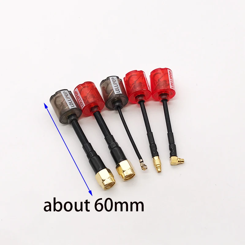 Nueva antena Micro Lollipop 5 RHCP 5,8G FPV de alta ganancia 2,8Dbi SMA/RP-SMA/MMCX/UFL antena para RC Drone transmisor receptor parte