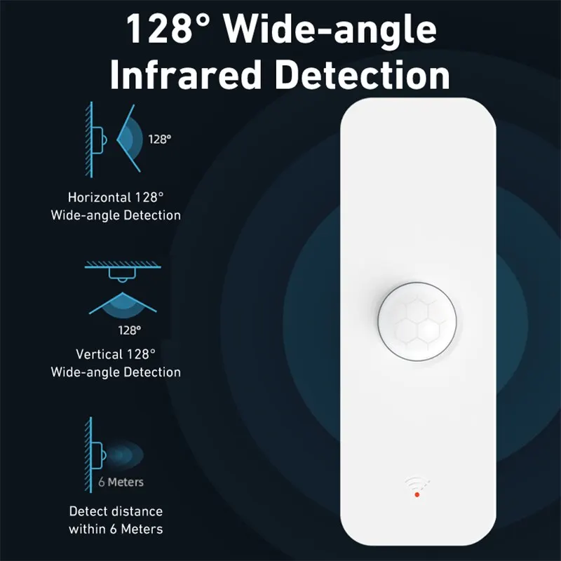 Tuya WiFi PIR Bewegingssensor Smart Home Menselijk lichaam Infrarooddetector Beveiliging Smart Life Werkt met Alexa Google Home