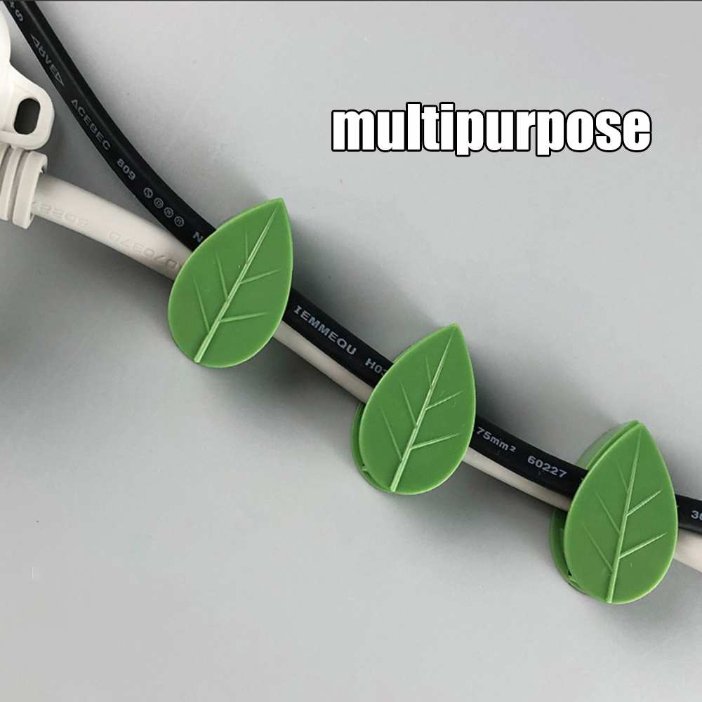 10/20/30 Uds planta trepadora fijador de pared tipo hoja planta verde dispositivo de fijación Invisible Clip de vid sujetador Snap tracción forma