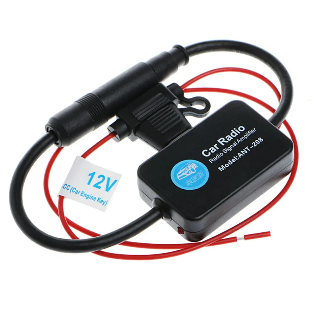 Antena de Radio de coche de 12V, amplificador de señal de Radio FM, antenas antiinterferencias para coche, 80-108MHZ para barco marino y automóvil