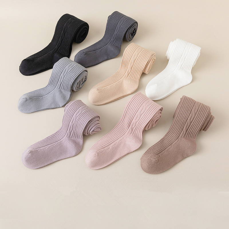 Medias de algodón para niñas de 0 a 12 años, medias de algodón transpirables para primavera, Otoño e Invierno