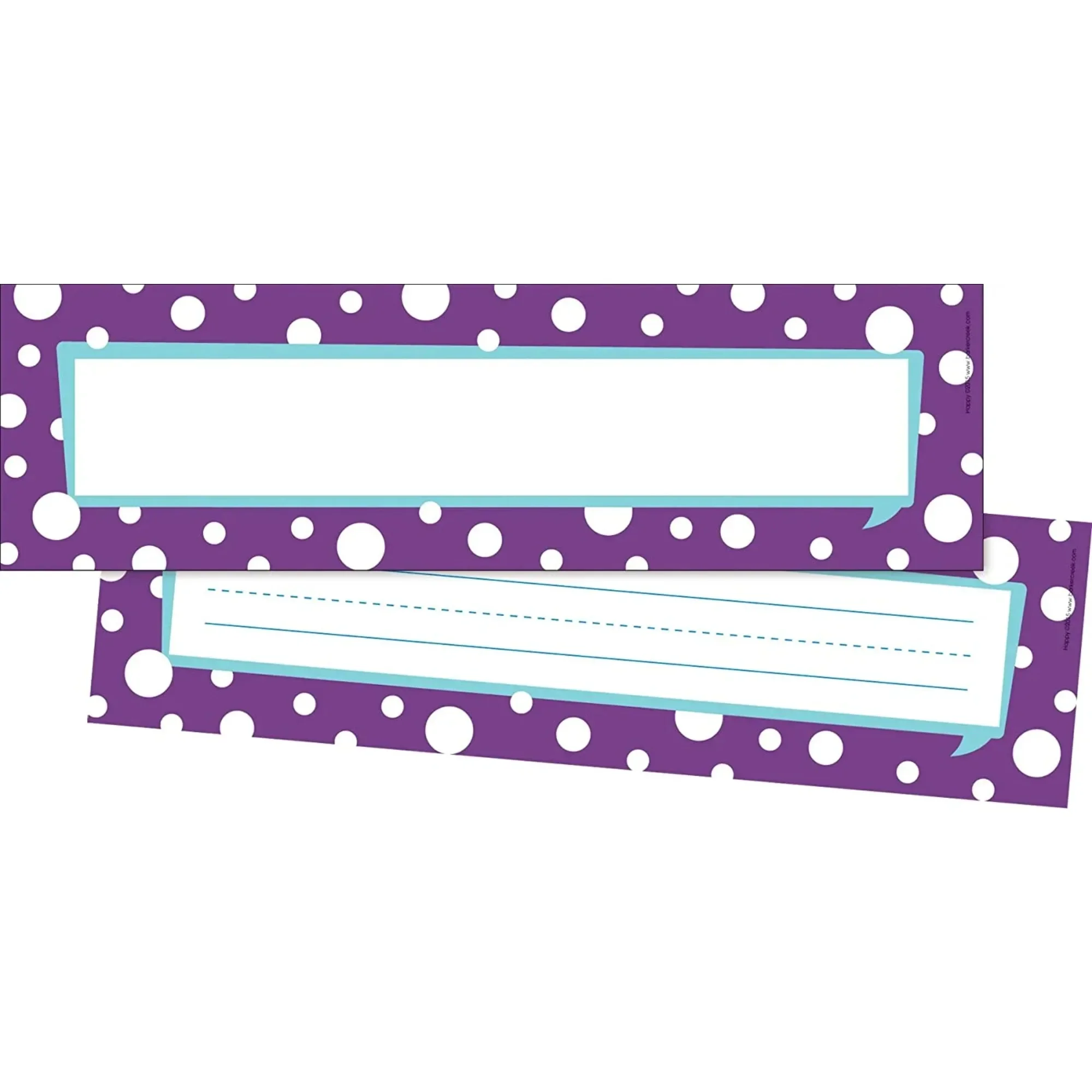 Barker Creek Double-Sided Happy Name Plates & Bulletin Board Signs 12" long x 3-1/2" wide 36/Pack