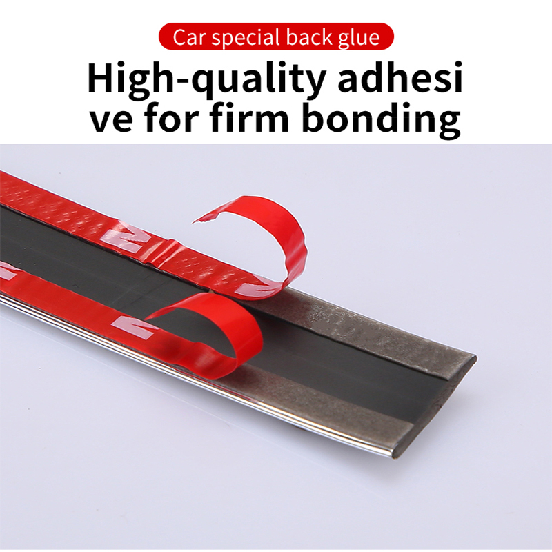 Auto Stickers Anti Kras Instaplijsten Protector Rubber Strip Koolstofvezel Auto Drempel Bescherming Bumper Film Sticker Auto Styling