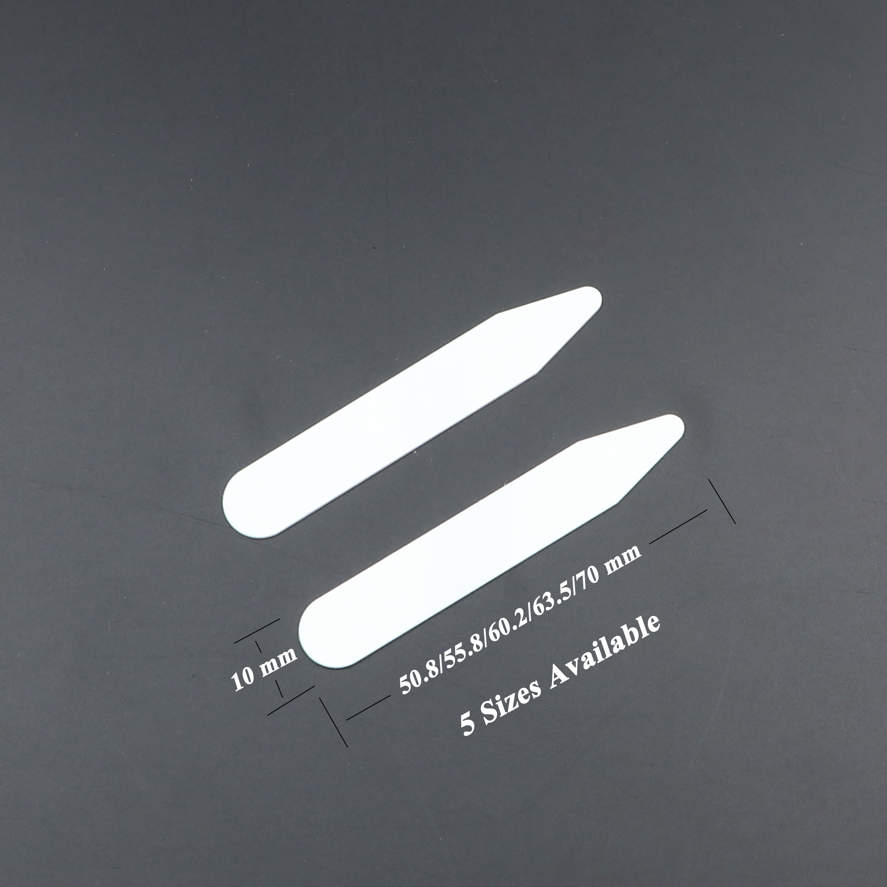 20個のプラスチックカラーはドレスシャツのために放射します2 "/2.2"/2.37 "/2.5"/2.75 "インチの男性用ギフトクリアカラー滞在ジュエリー