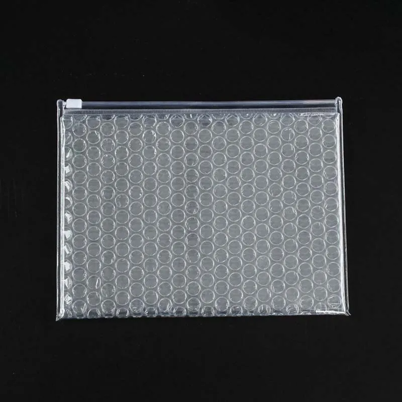 Transparente Reiß verschluss Schloss Blase Umschlag PVC Schmuck Post Express Verpackung Polster Taschen Kunststoff Zip-Lock-Tasche