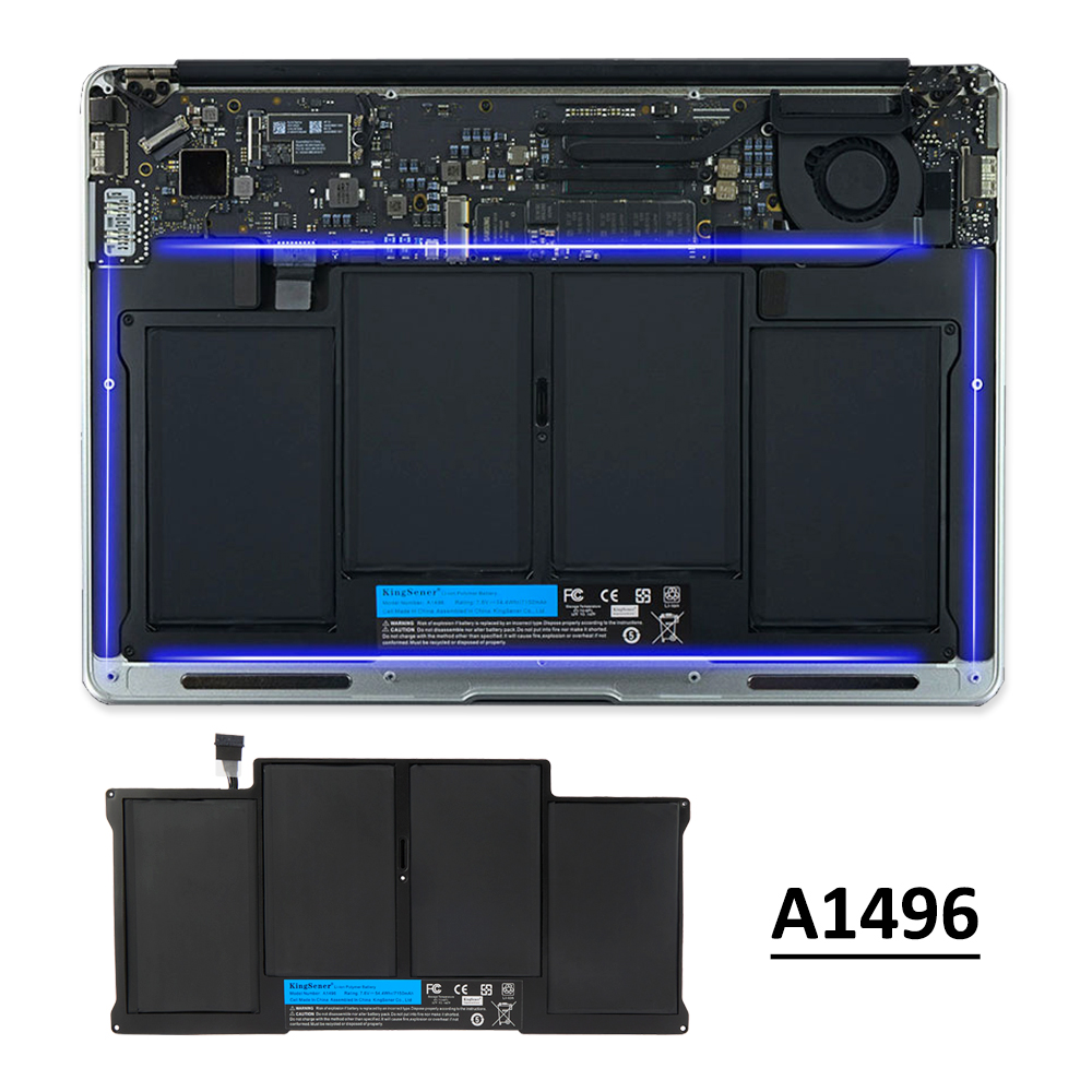KingSener новый аккумулятор для ноутбука A1496 для Apple MacBook Air 13 дюймов A1466 2012/2013/2014/2015/2017 MD760LL/A MD761CH/A 7,6 В 7150 мАч