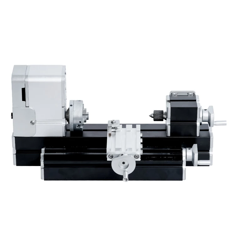Mini All Metal Lathe Machine DIY Tool Benchtop Wood Lathe Woodworking for Hobby Sience Education Modelmaking AC110V-240V 36W