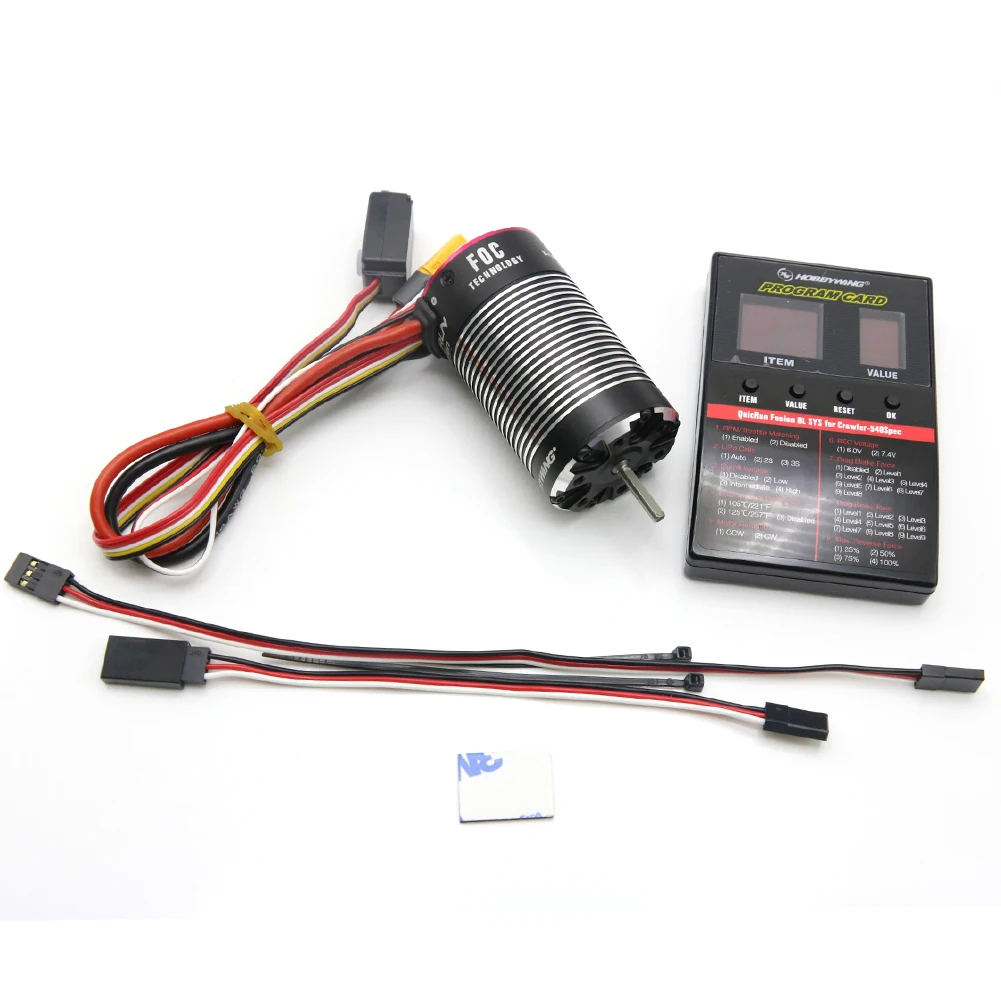 RC Auto Teile Hobbywing Fusion 2 in 1 Crawler Motor ESC Geschwindigkeit Controller All-in-one XeRun 1800KV 2300KV Einstellung Karte Programm Box