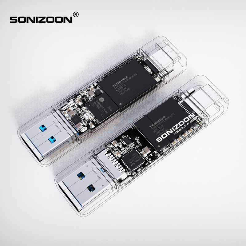 SONIZOON PSSD USB3.1 128/256GB/512GB unidad Flash portátil de estado sólido PC unidad de bolígrafo USB3.0 de estado sólido externa Windows para ir