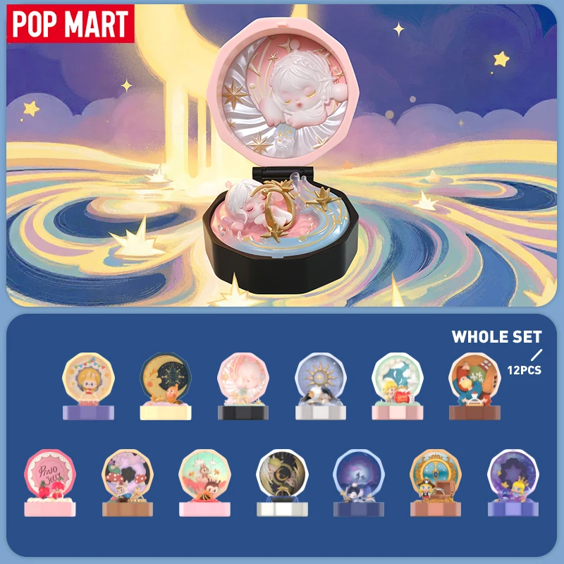 POP MART Romantyczne Pudełko na Pierścionek Seria 4 Zestawy Scenek Blind Box 1 SZT./12 SZT. Mystery Box
