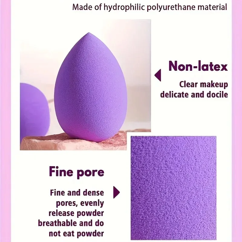 Juego de esponjas de maquillaje profesional de 12 piezas: herramientas suaves y multiusos para una aplicación perfecta de base, polvo y colorete