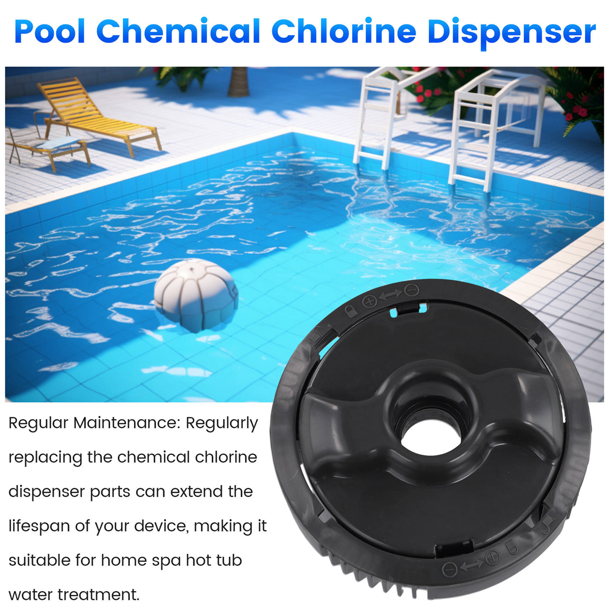 A72P Pool Chemical Chlorine Dispenser System P08220 Chlorine Dispenser Replacement for
