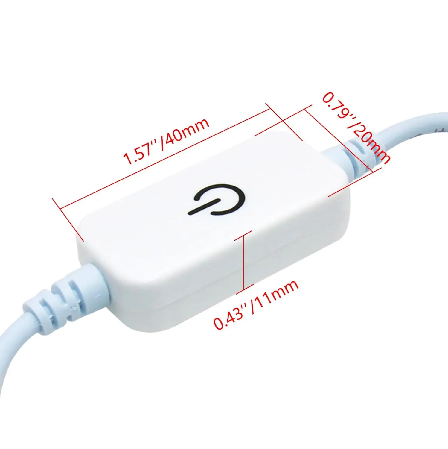Interruttore di striscia LED Sensore tattile Controller 30 cm DC Femmina Maschio Interruttore LED Connettore 5.5*2.1MM Per 12 V 24 V 5050 3528 HA CONDOTTO LA luce di nastro