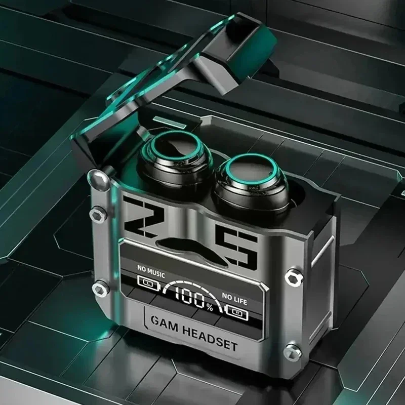 TWS M25インイヤーヘッドセット,ノイズリダクション,LEDディスプレイタイプC,充電式,高品質