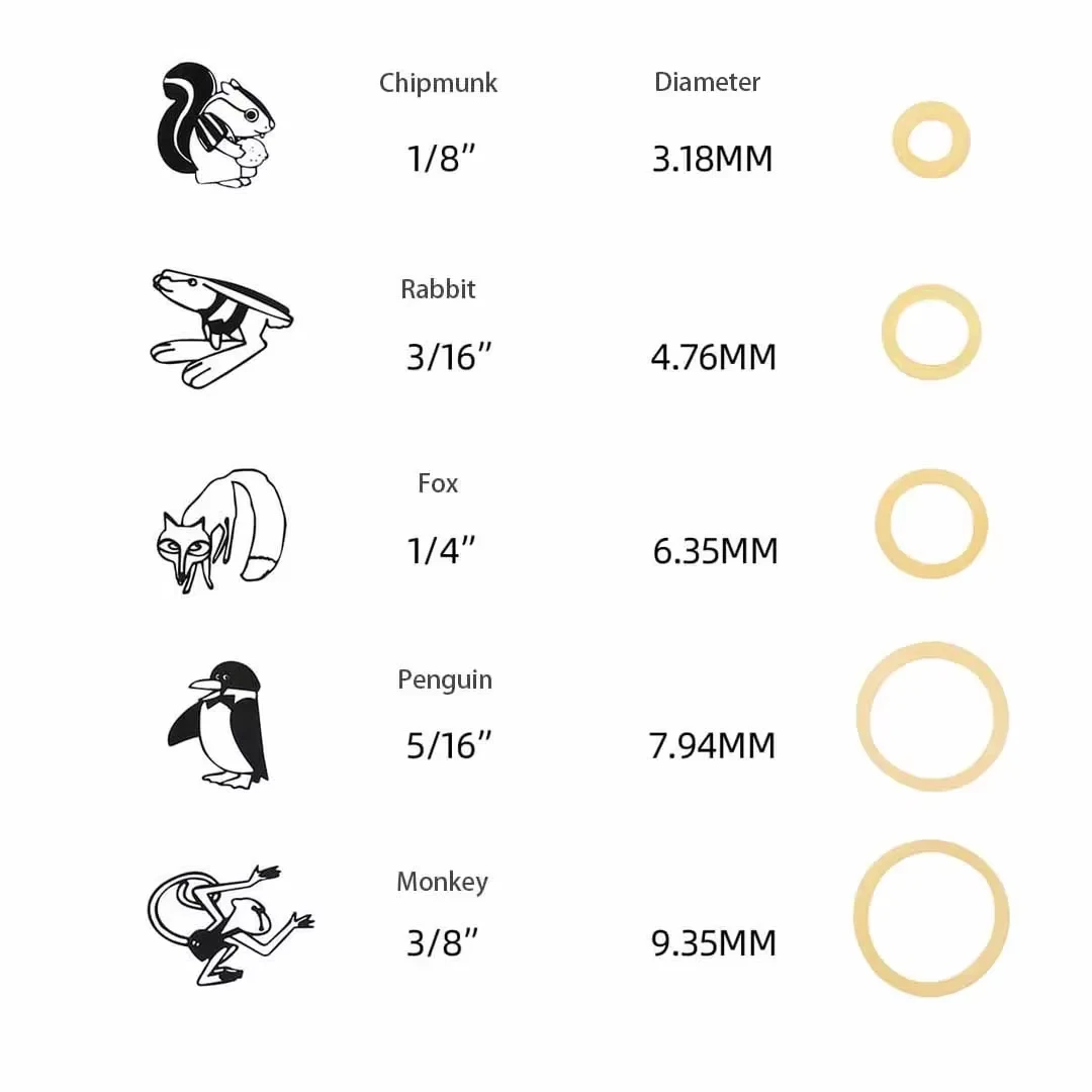動物の牽引リング,歯科矯正結束,Oリング,弾性ブレース,輪ゴム,シマリス,ウサギ,1箱あたり5000個
