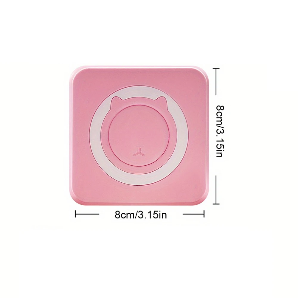 Mini Impressora Térmica Compatível com IOS e Android, Impressora de etiquetas sem fio, BT portátil