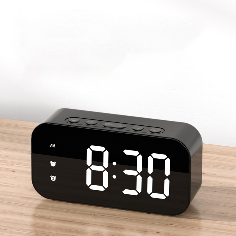 Sonic LED Digital Despertador Plug-in Relógio Digital Dual Alarm Sonic Temperature Clock 12/24H Relógio Simples