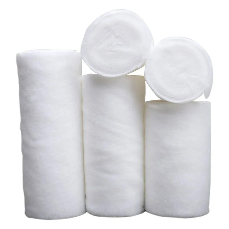 Rollo de algodón con revestimiento de yeso médico, vendaje de yeso POP, relleno ortopédico fundido, escamas de algodón puro para fijación ortopédica