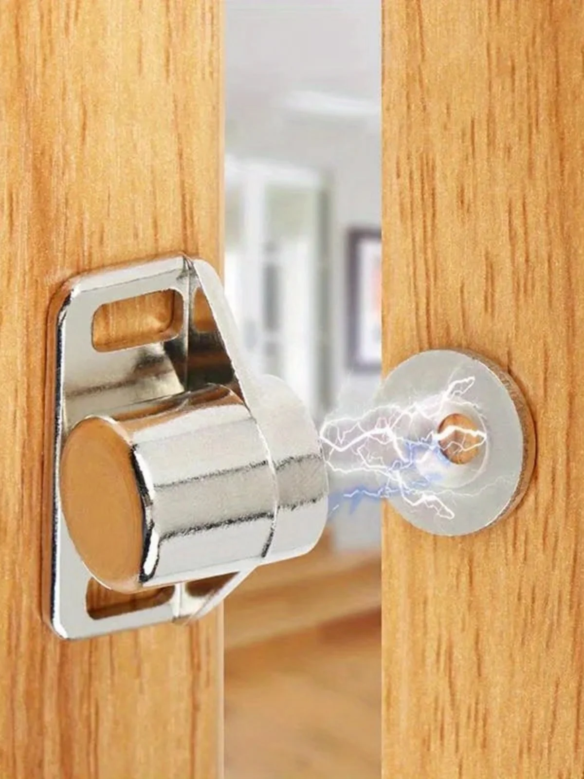 Cierre magnético para puerta de armario, tapón de puerta ultrafino para cierre de armario, accesorios de Hardware para muebles para el hogar