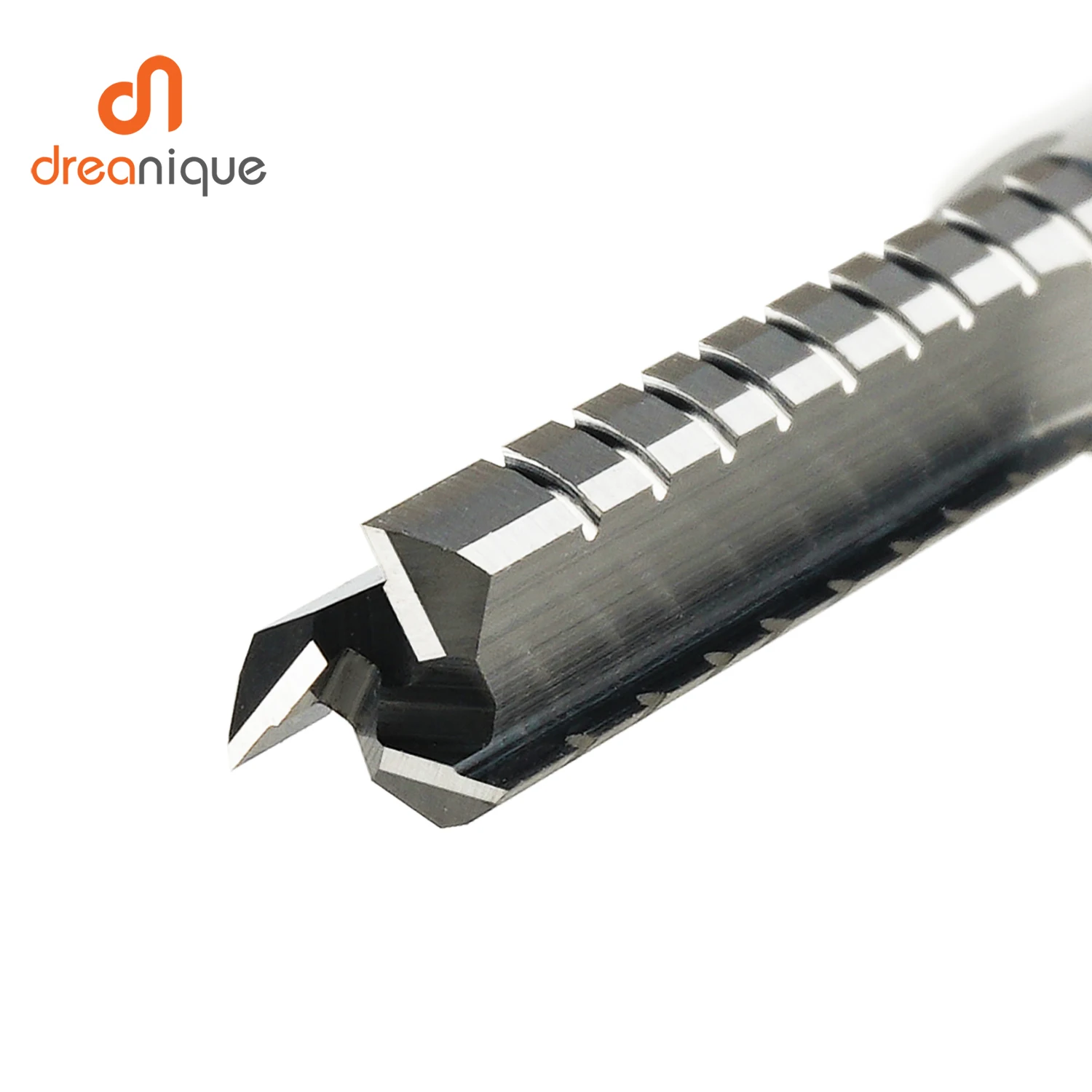 Dreanique 1pc 3 스트레이트 플루트 텅스텐 카바이드 밀링 커터 칩 브레이커 목공 조각 CNC 트리밍 슬롯 비트 합판