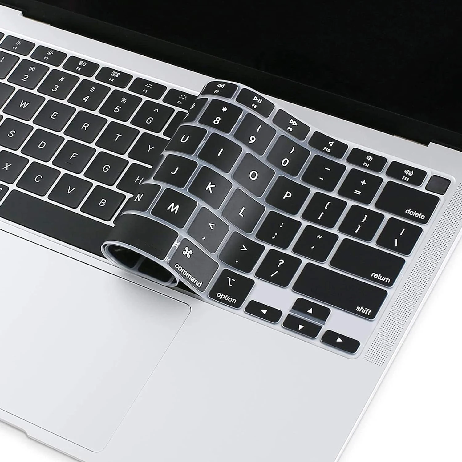 Keyboard Cover For MacBook Air 13 inch 2022 2021 2020 Release A2337 M1 A2179 with Touch ID Waterproof Protective Silicone Skin