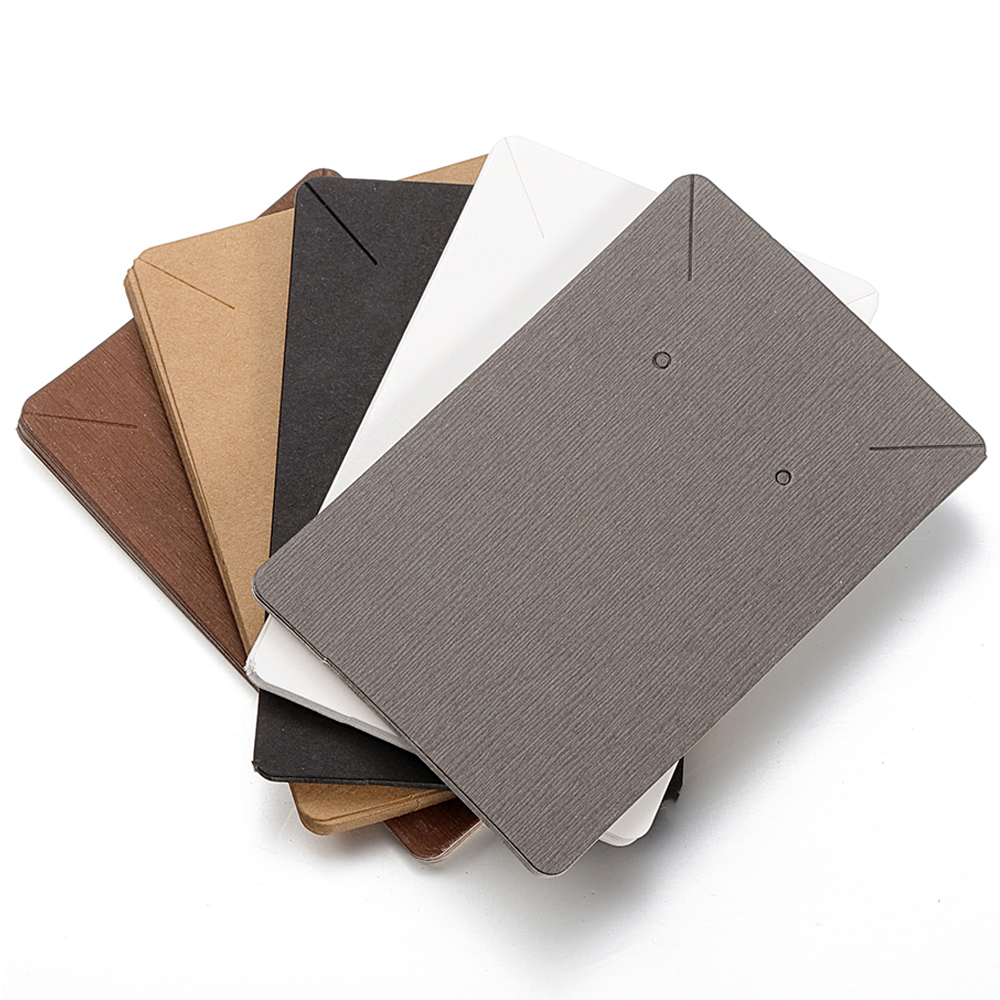 Витрина для сережек и ожерелий 50 шт./лот, картонная бирка для ювелирных изделий в коробке и упаковке, бумажная бирка для сережек-гвоздиков, 6 Х9 см