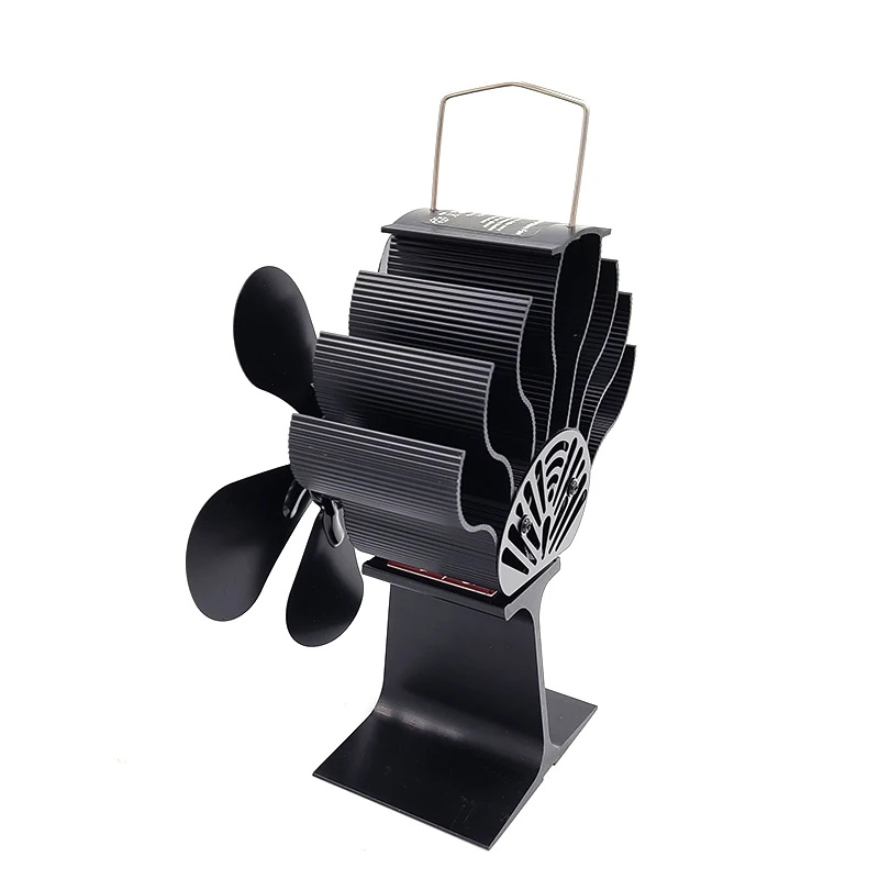 5-Blade Warmte Aangedreven Kachelventilator voor Houtkachel Open haard Stille Milieu Fan Heater Tool Efficiënte Warmteverdeling