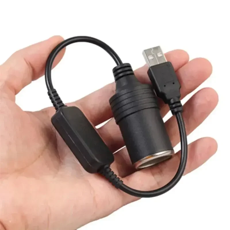 1pc 5V 2A USB Naar 12V Sigarettenaansteker USB Man-vrouw Sigarettenaansteker Adapter converter Auto Elektronica Accessoires