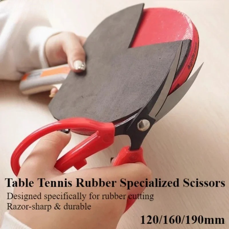 Ciseaux en caoutchouc pour Tennis de Table, ciseaux retournés, coude en caoutchouc, batte de Ping-Pong, couteau de coupe en caoutchouc, coupe professionnelle tranchante